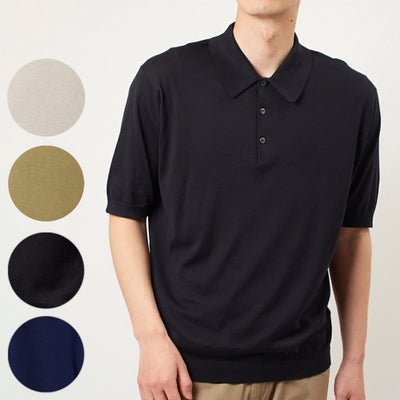 ジョンスメドレー JOHN SMEDLEY メンズ ポロシャツ 半袖ニット ISIS 