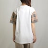 バーバリー BURBERRY レディース 半袖Tシャツ CARRICK CHK SLV 8042716 A1464 WHITE ホワイト