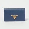 プラダ PRADA カードケース 【サフィアーノメタル：SAFFIANO METAL】 1MC122 QWA ブルー系(F0016/BLUETTE)