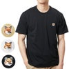 メゾンキツネ MAISON KITSUNE メンズ 半袖 Tシャツ FOX HEAD PATCH REGULAR TEE SHIRT LM00104KJ0008