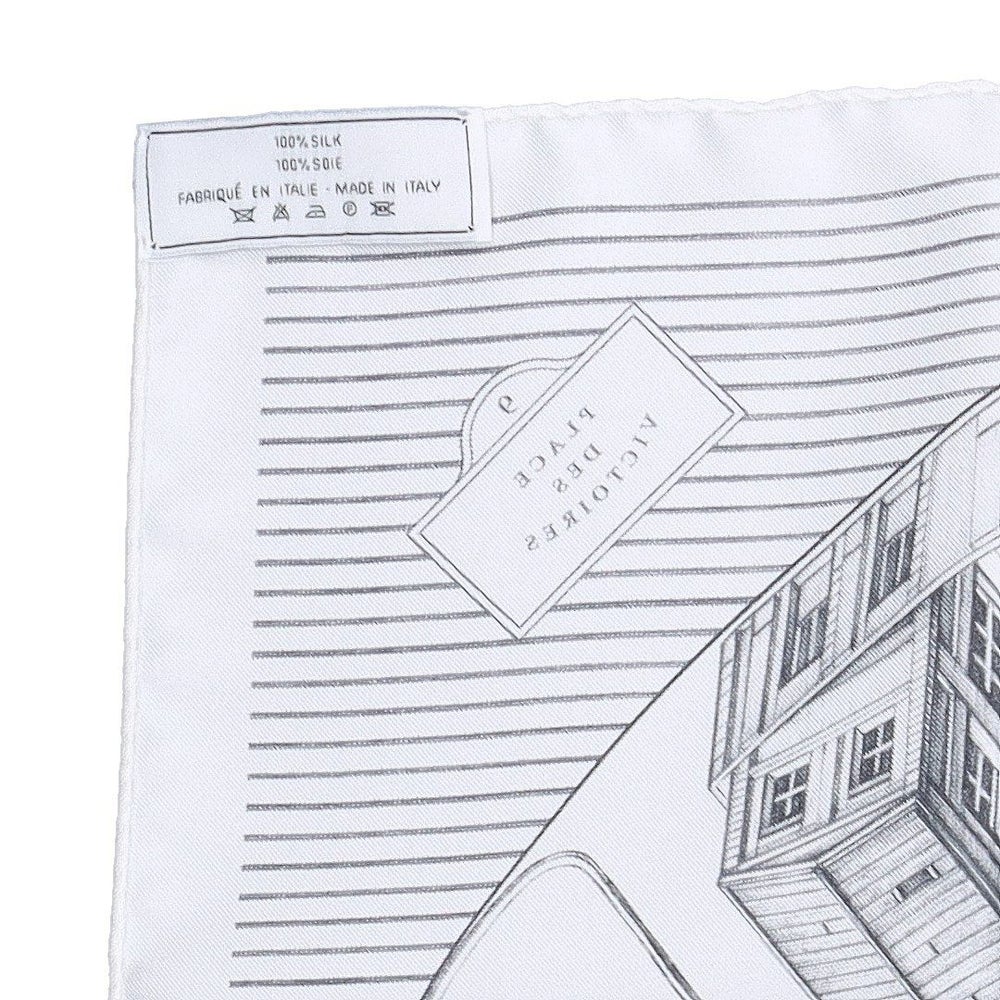 アミパリス AMI PARIS スカーフ PLACE DES VICTOIRES USF103AW 0044 004 NOIR BLANC