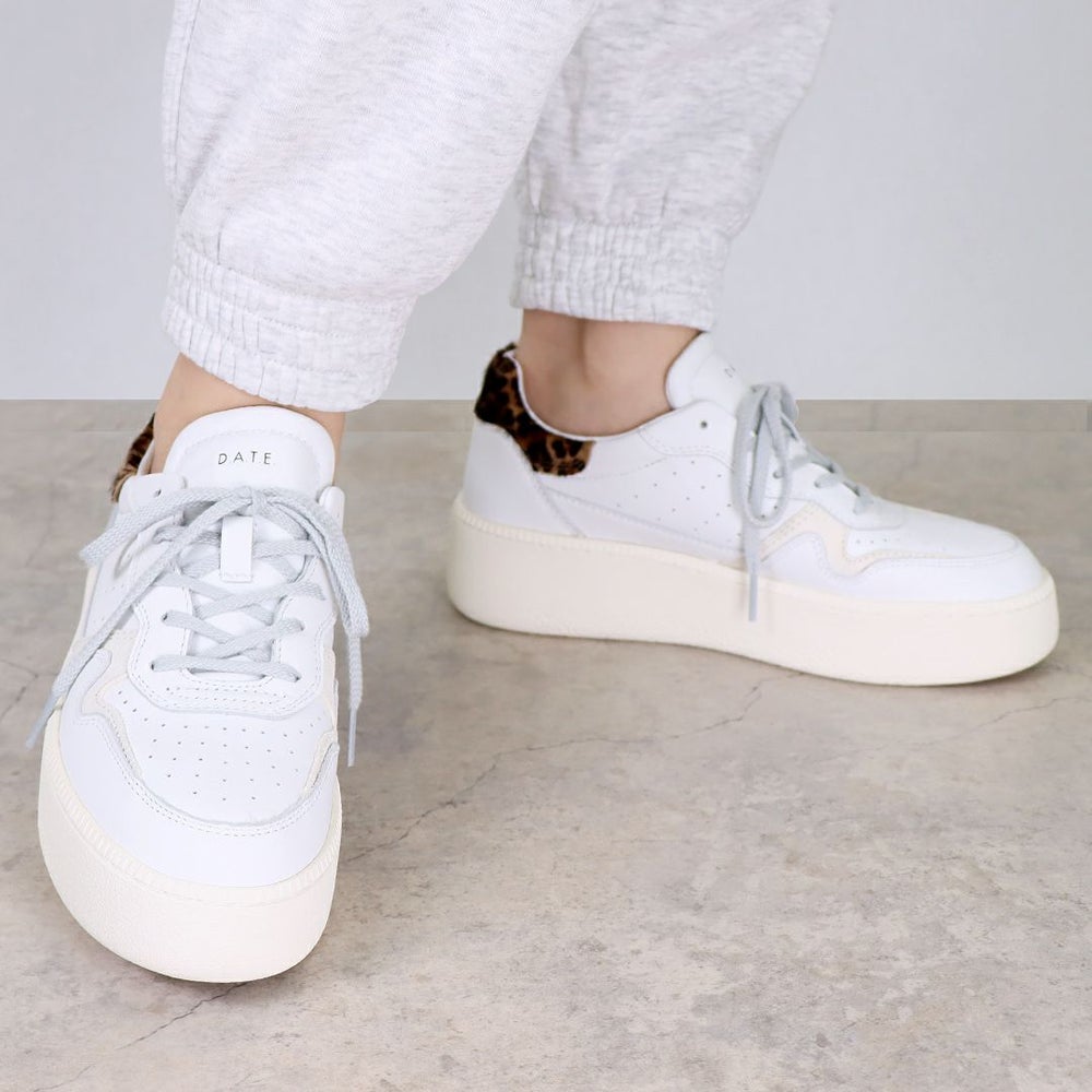 デイト D.A.T.E. レディース靴 シューズ スニーカー STEP W997-ST-CA-WD CALF CALF WHITE-LEOPARD