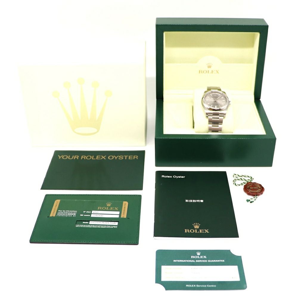 【リユース品】 ロレックス ROLEX 時計 メンズウォッチ オイスターパーペチュアル 116000 文字盤：グレー 【お取り寄せ】