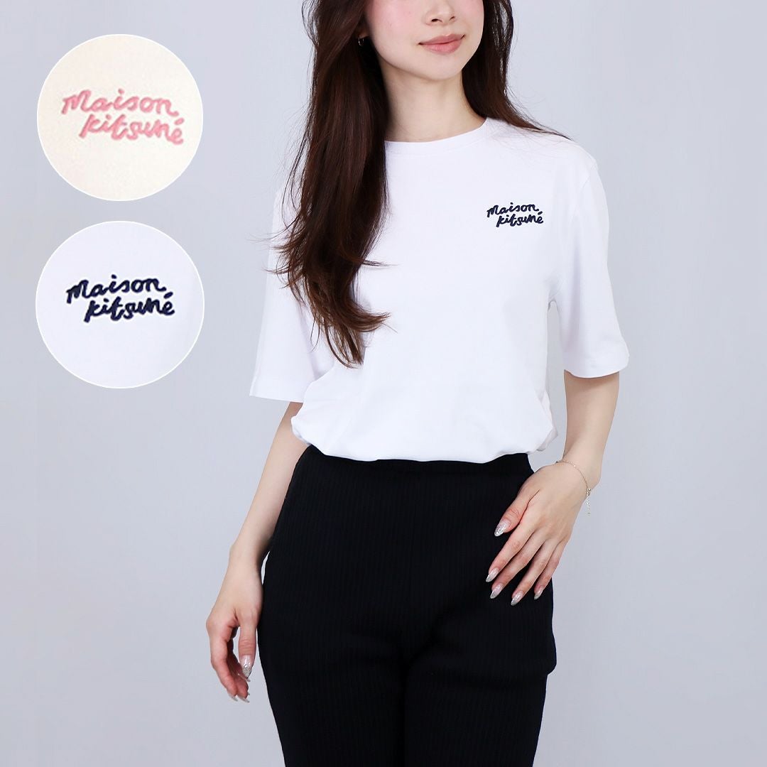 メゾンキツネ MAISON KITSUNE レディース Tシャツ FOX HEAD PATCH
