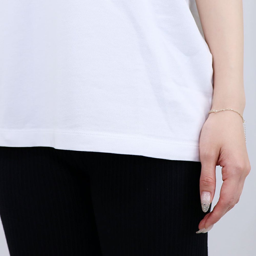 メゾンキツネ MAISON KITSUNE レディース Tシャツ HANDWRITING COMFORT TEE-SHIRT MW00126KJ0119 H705 FRESH COTTON