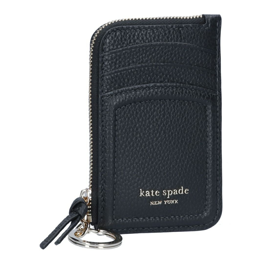 Kate spade(ケイトスペード) ショルダーバッグ美品  チェルシー ノース サウス デュアル ジップ フォン クロスボディ KC636 黒 スマホポシェット/ストラップ着脱可 チェルシー ノース サウス デュアル ジップ フォン クロスボディ