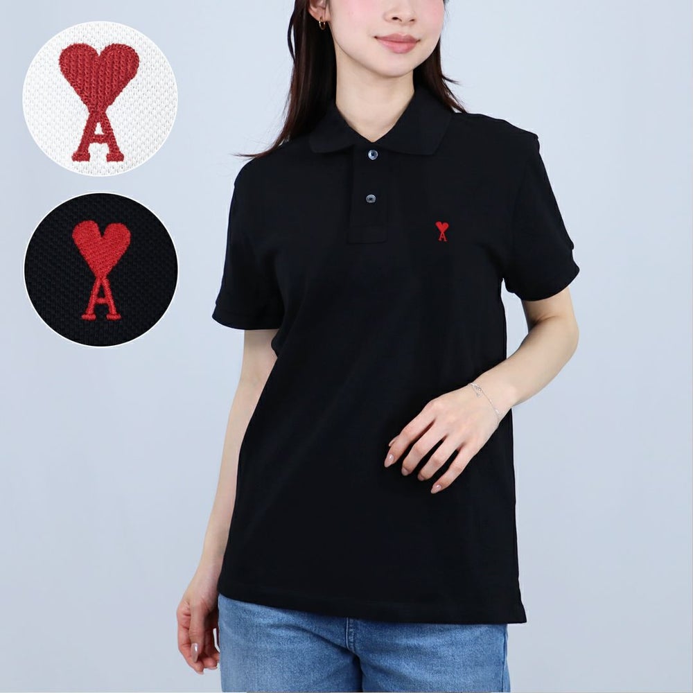 アミパリス AMI PARIS メンズ 半袖 ポロシャツ AMI DE COEUR POLO SHIRT BFUPL001.760