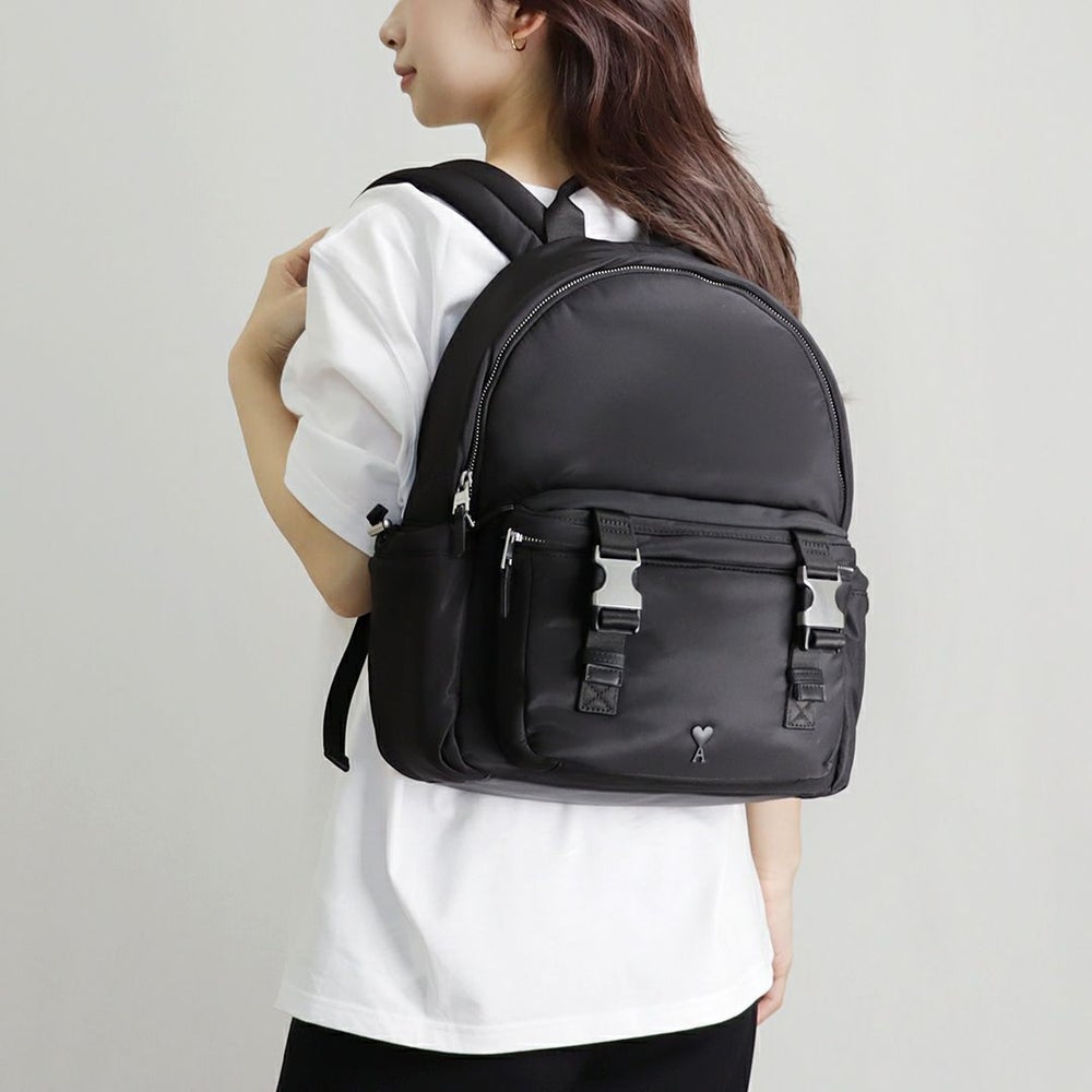 アミパリス AMI PARIS バッグ リュックサック バックパック ULL300 AW0021 NOIR 001