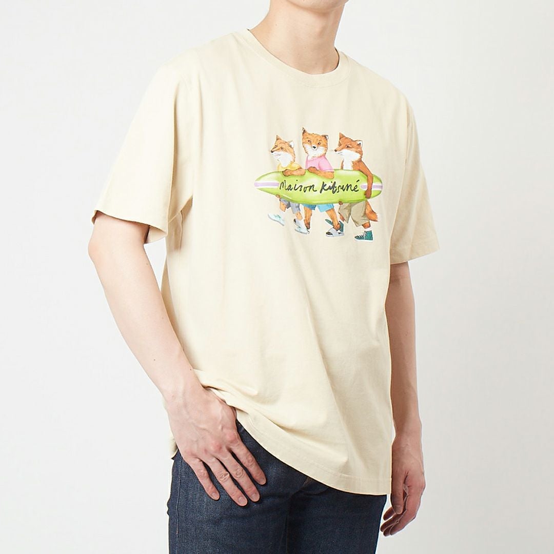 メゾンキツネ MAISON KITSUNE メンズ 半袖 Tシャツ オーバーサイズ