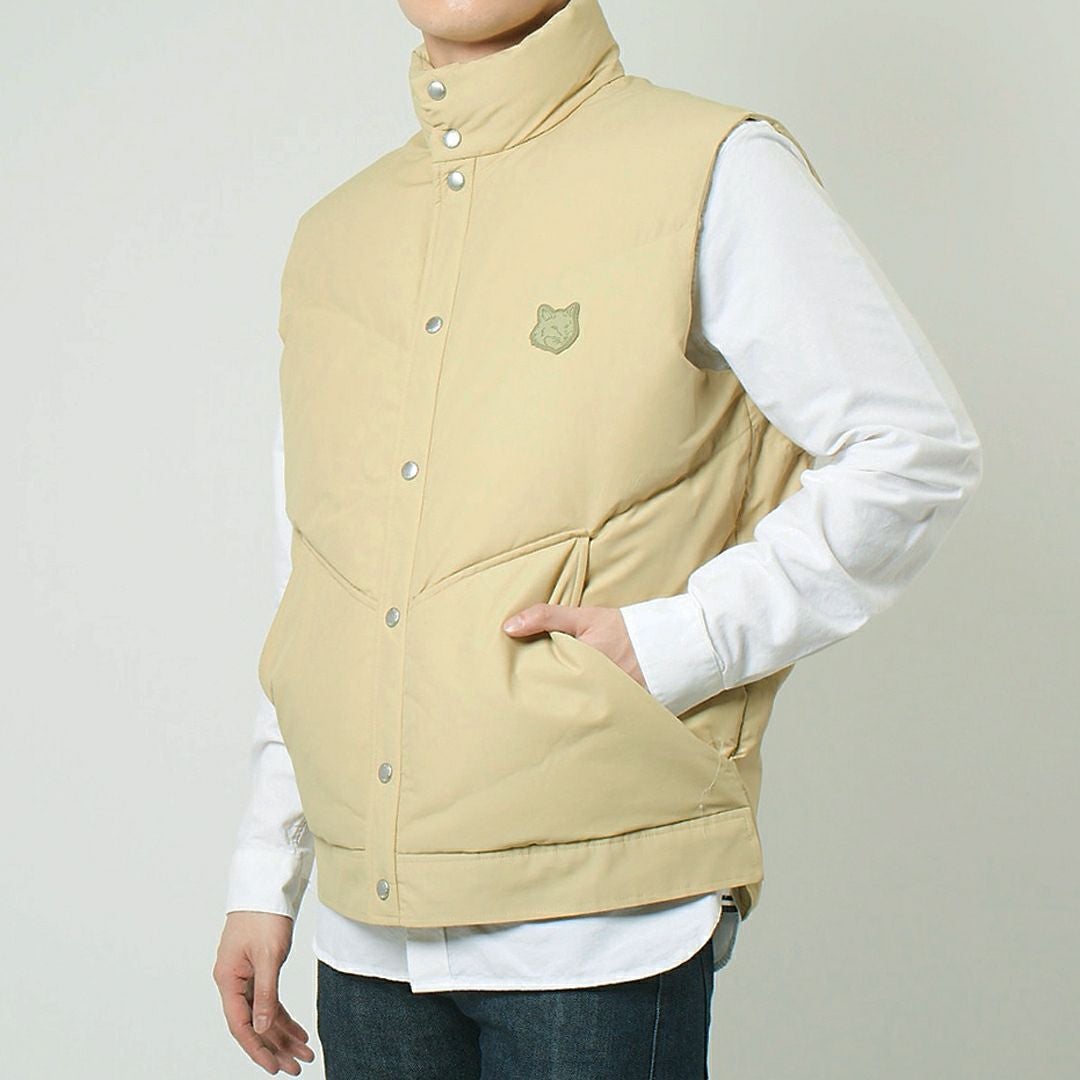 Maison kitsune リバーシブル ダウンベスト メゾンキツネ MAISON KITSUNE メンズ ダウンベスト スリーブレス