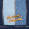 メゾンキツネ MAISON KITSUNE 2WAYバッグ フォックスヘッド ミニ デニム トート MW05107WW502 P471 WASHED INDIGO