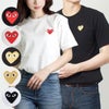 コムデギャルソン COMME DES GARCONS ユニセックス メンズ レディース 半袖Tシャツ PLAY RED/GOLD HEART ワンポイント Tシャツ AZ-T216