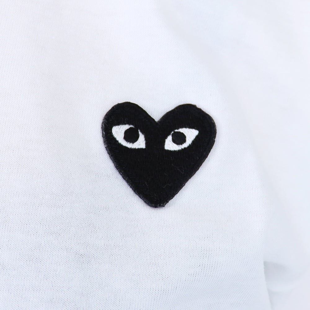 コムデギャルソン COMME DES GARCONS ユニセックス メンズ レディース 半袖Tシャツ PLAY RED/GOLD HEART ワンポイント Tシャツ AZ-T216