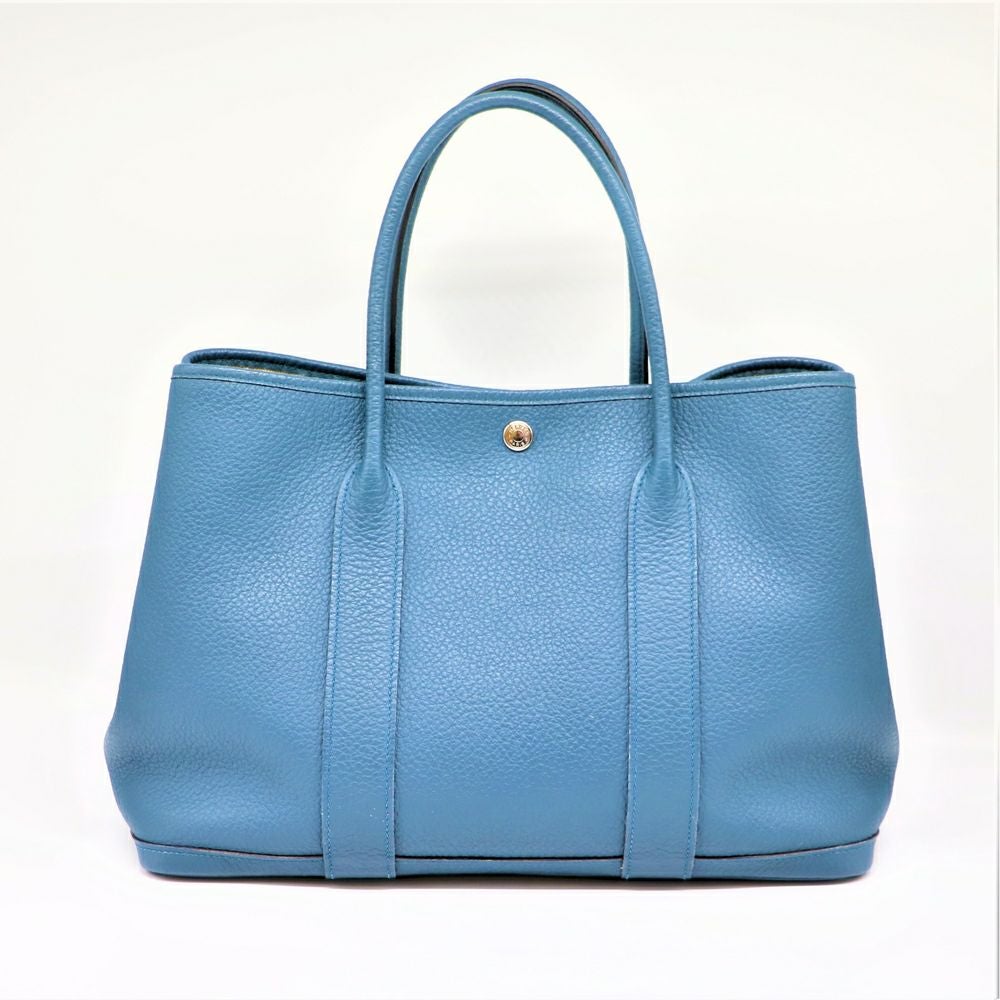 【リユース品】 エルメス HERMES バッグ ハンドバッグ ガーデンパーティPM ブルー系 【お取り寄せ】