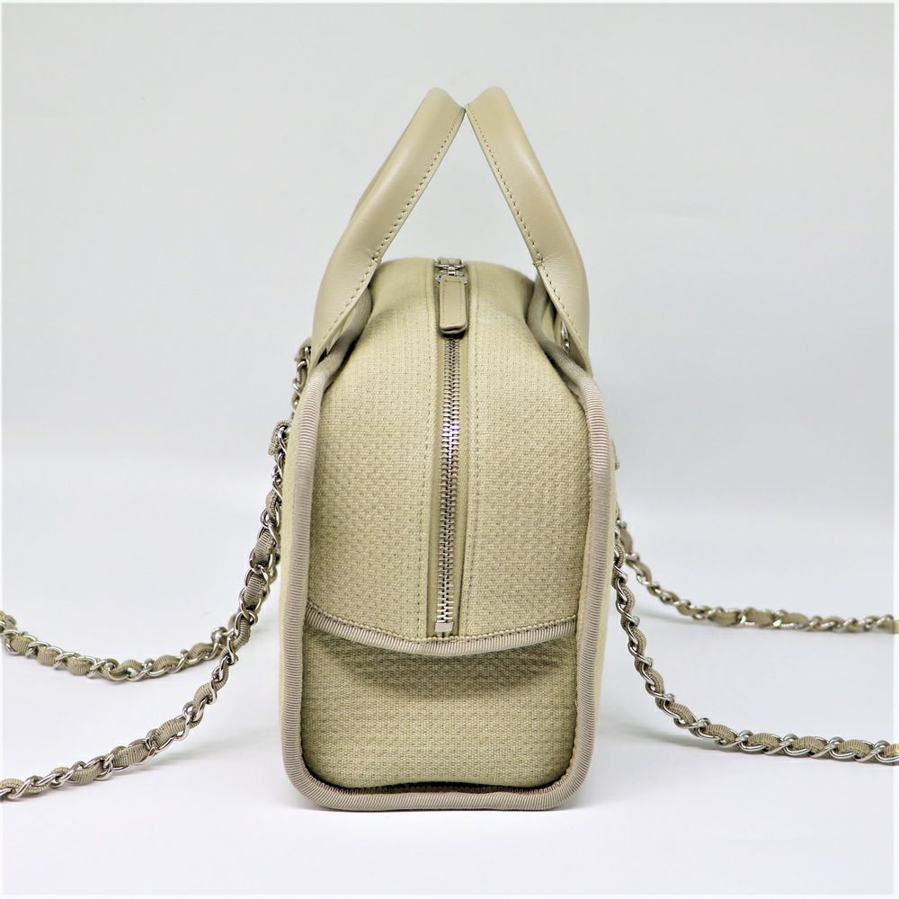 【リユース品】 シャネル CHANEL バッグ 2WAYバッグ ドーヴィル ボーリングバッグ A92749 グレー系/シルバー金具 【お取り寄せ】