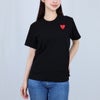コムデギャルソン COMME DES GARCONS ユニセックス メンズ レディース 半袖Tシャツ PLAY DOUBLE RED HEART Tシャツ AZ-T288