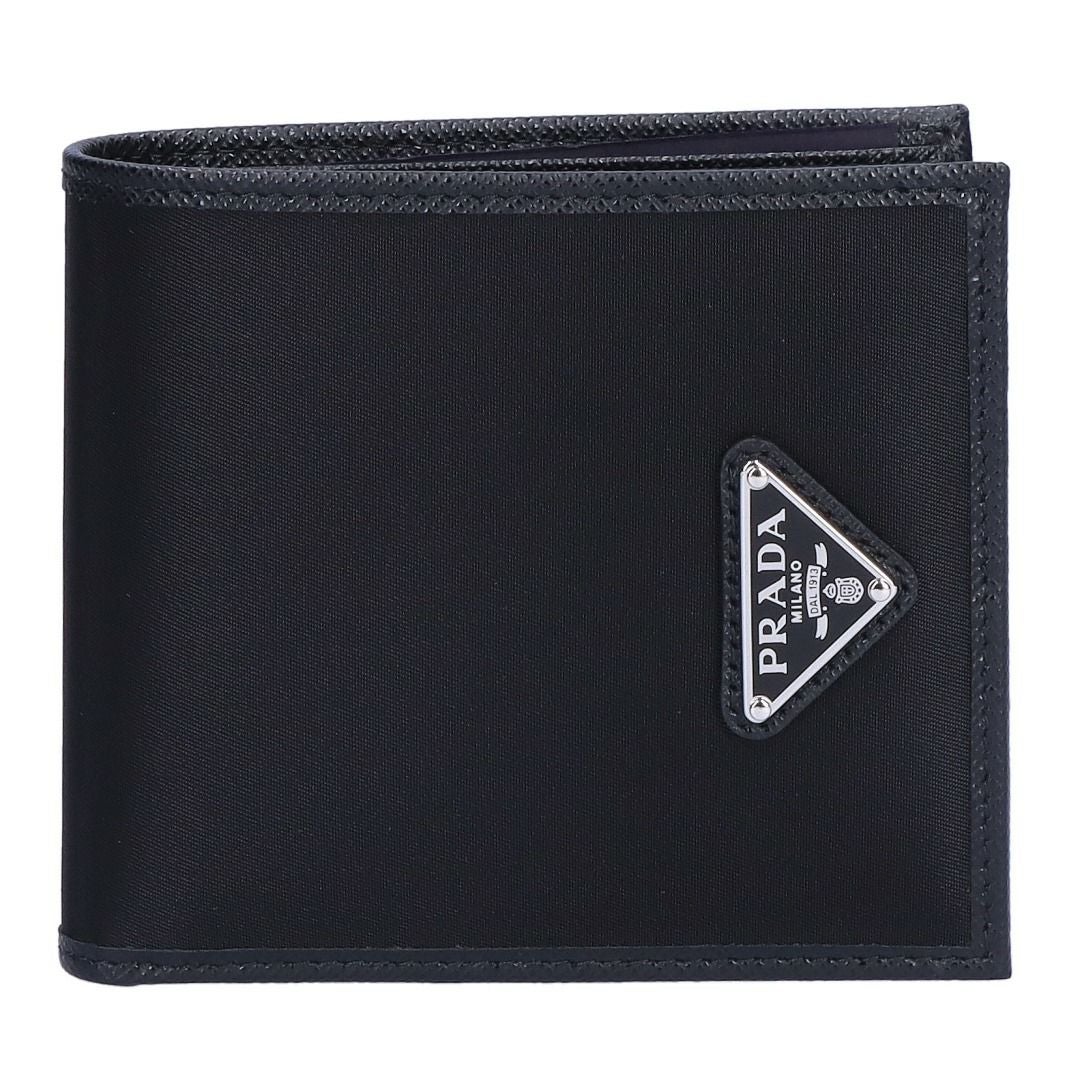 プラダ PRADA メンズ 折財布 二つ折財布 小銭入れ付き TESSUTO+SAFFIAN