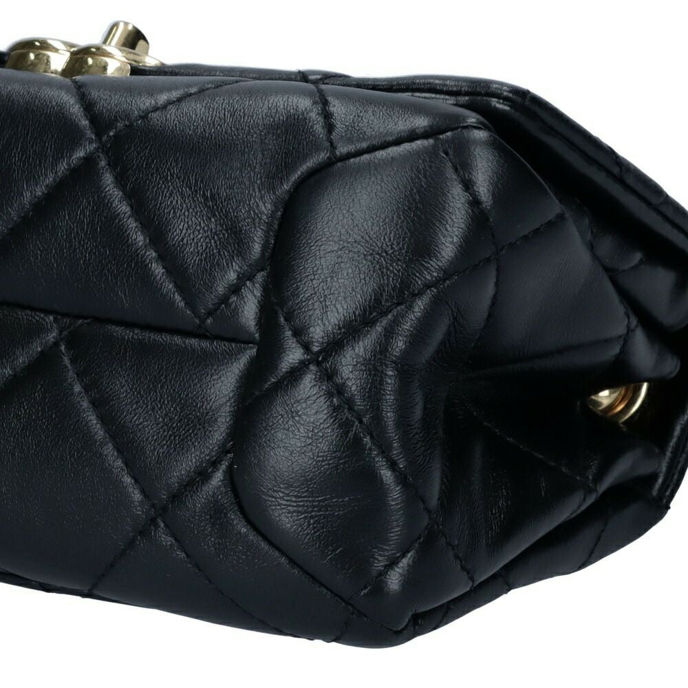 【リユース品】 シャネル CHANEL バッグ ショルダーバッグ ミニマトラッセチェーンショルダー ブラック/ゴールド金具 【お取り寄せ】