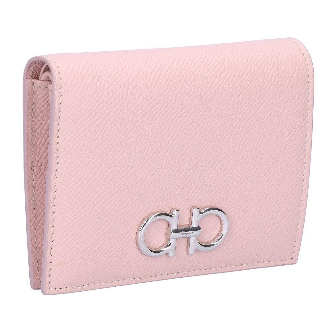 フェラガモ 二つ折り財布 22D780PEBBLE NER 726 512 FERRAGAMO（フェラガモ） 二つ折り財布 レディース ブランド Ferragamo