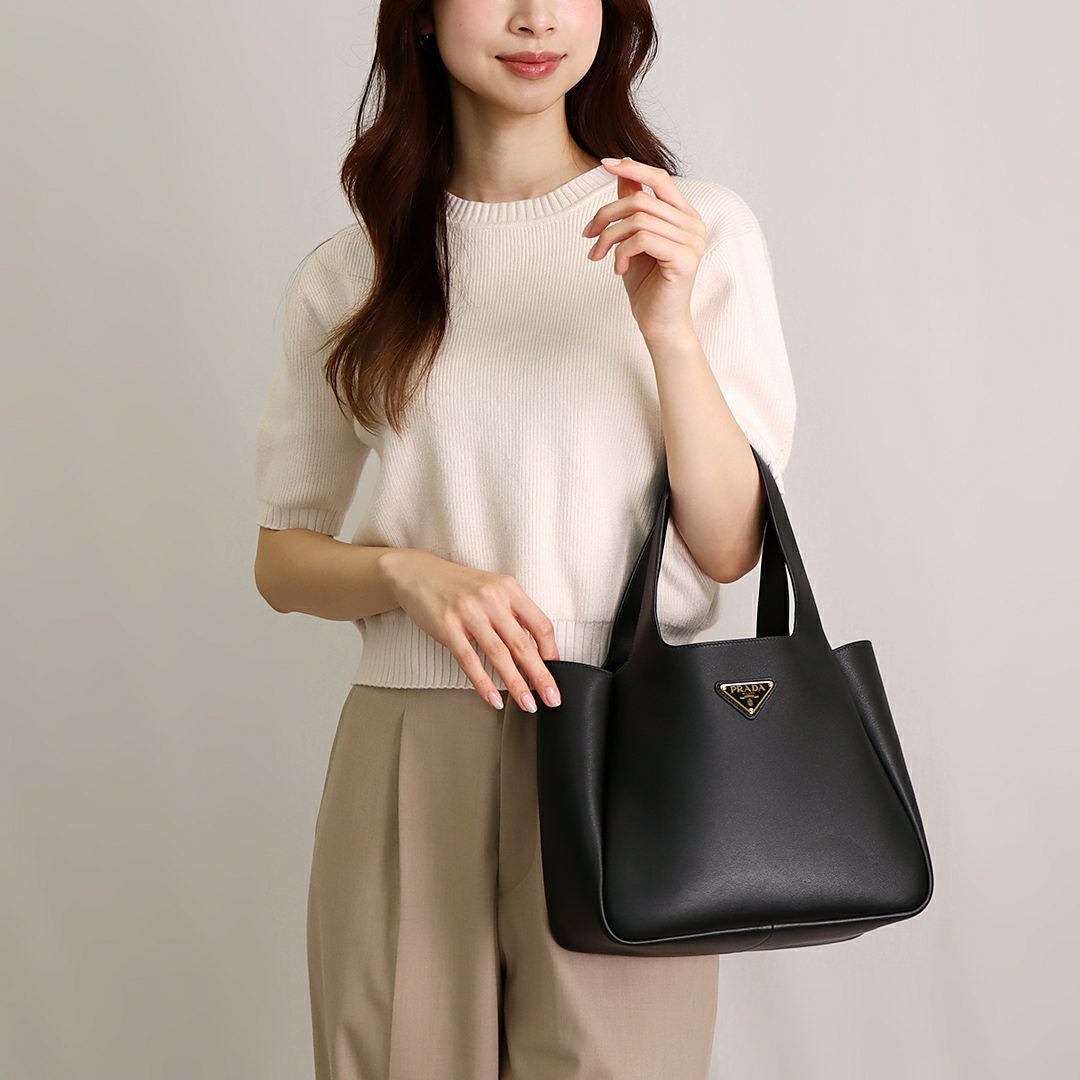 プラダ PRADA トートバッグ SOFT GRAIN 1BG335 2CYS 0VM F0002 NERO