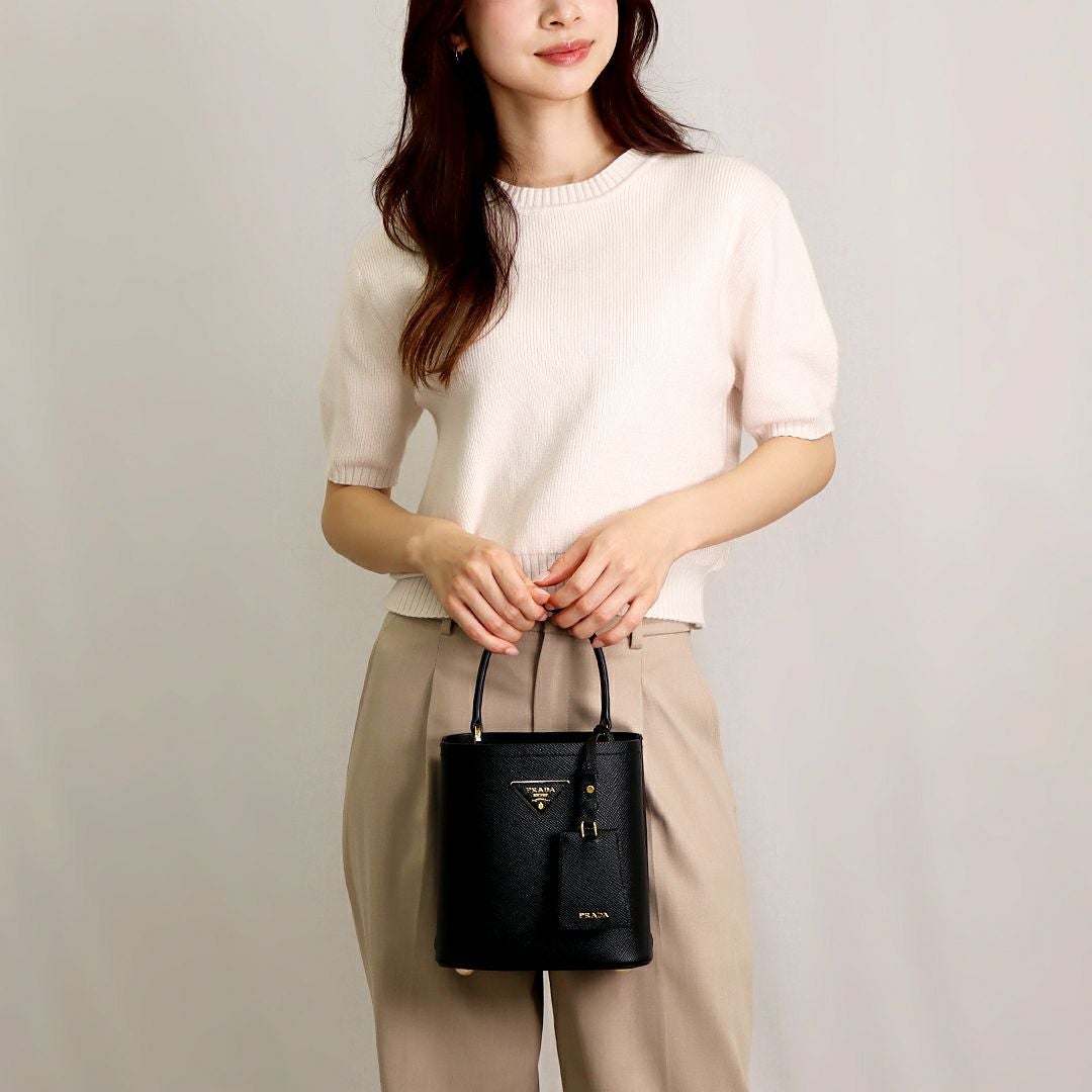 プラダ PRADA 2WAYバッグ SOFT GRAIN 1BH216 2CYS F0ES7 NERO C 【お