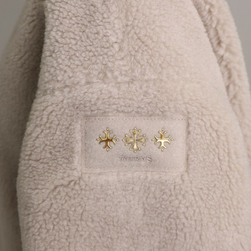 タトラス TATRAS レディース ボアブルゾン ノーカラーブルゾン ILVA イルヴァ LTAT24S4007 L 02 BEIGE