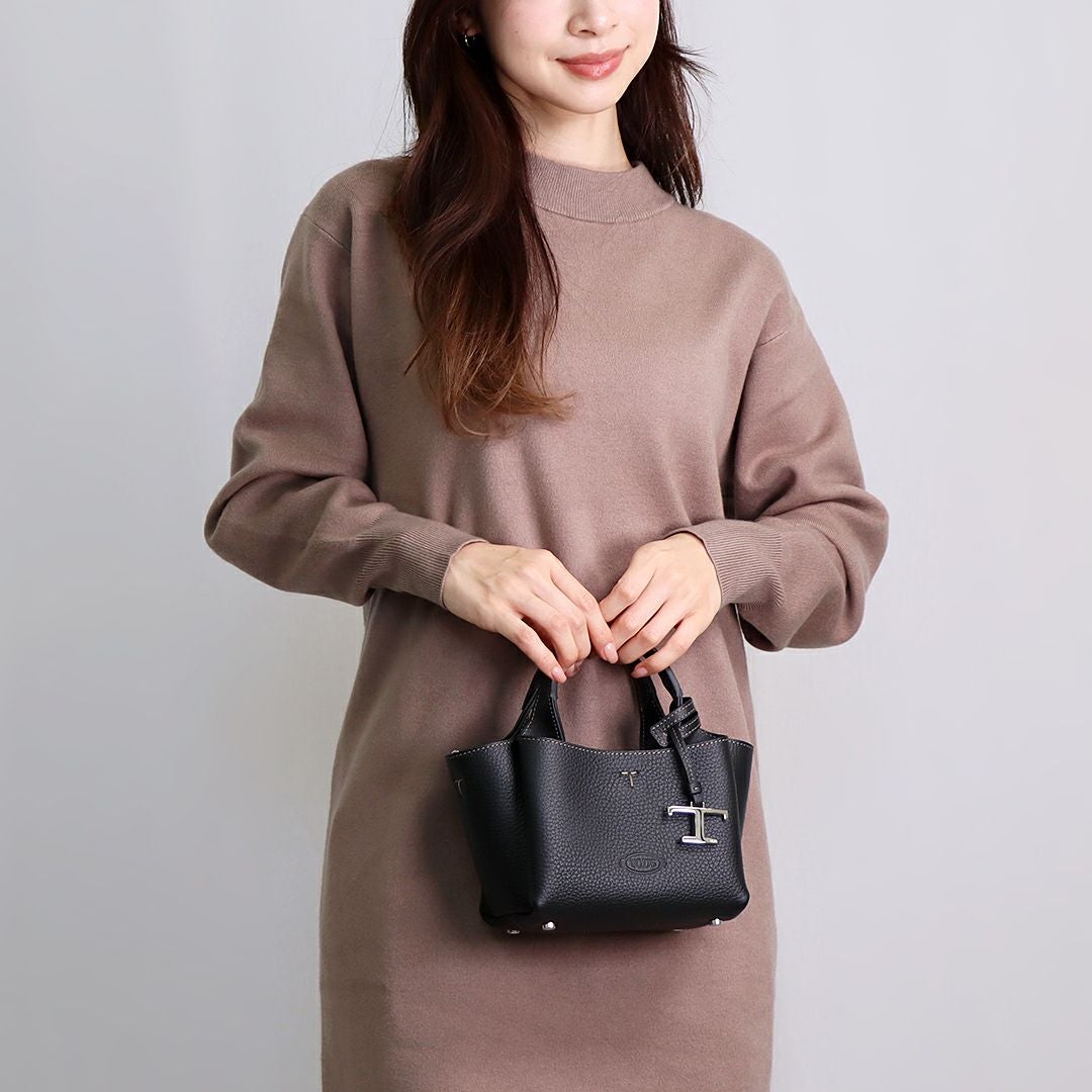 トッズ TODS 2WAYバッグレザー バッグ マイクロ Tタイムレス