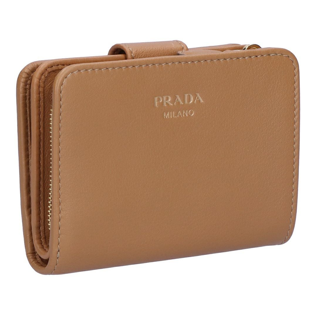プラダ　財布　PRADA PRADA（プラダ） 1MV204 QWA F0505 PEONIA SAFFIANO METAL