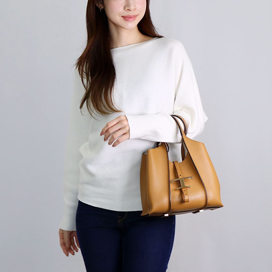 トッズ TOD'S 2WAYバッグ Tタイムレス XBWTSBA9100 ブラウン系 | 海外