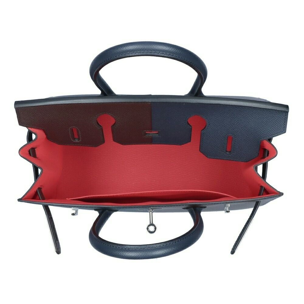 【リユース品】 エルメス HERMES バッグ ハンドバッグ バーキン30 セリエカザック ブルーインディゴ×ルージュセリエ/シルバー金具 【お取り寄せ】