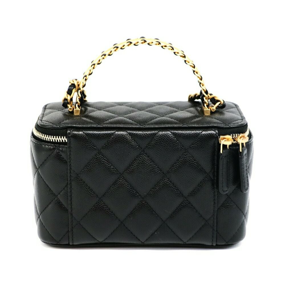 【リユース品】 シャネル CHANEL バッグ ショルダーバッグ マトラッセ ヴァニティ チェーンショルダー AP2199 ブラック/ゴールド金具 【お取り寄せ】
