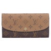 ルイヴィトン LOUIS VUITTON 長財布 ポルトフォイユ・エミリー モノグラム・リバース M82157