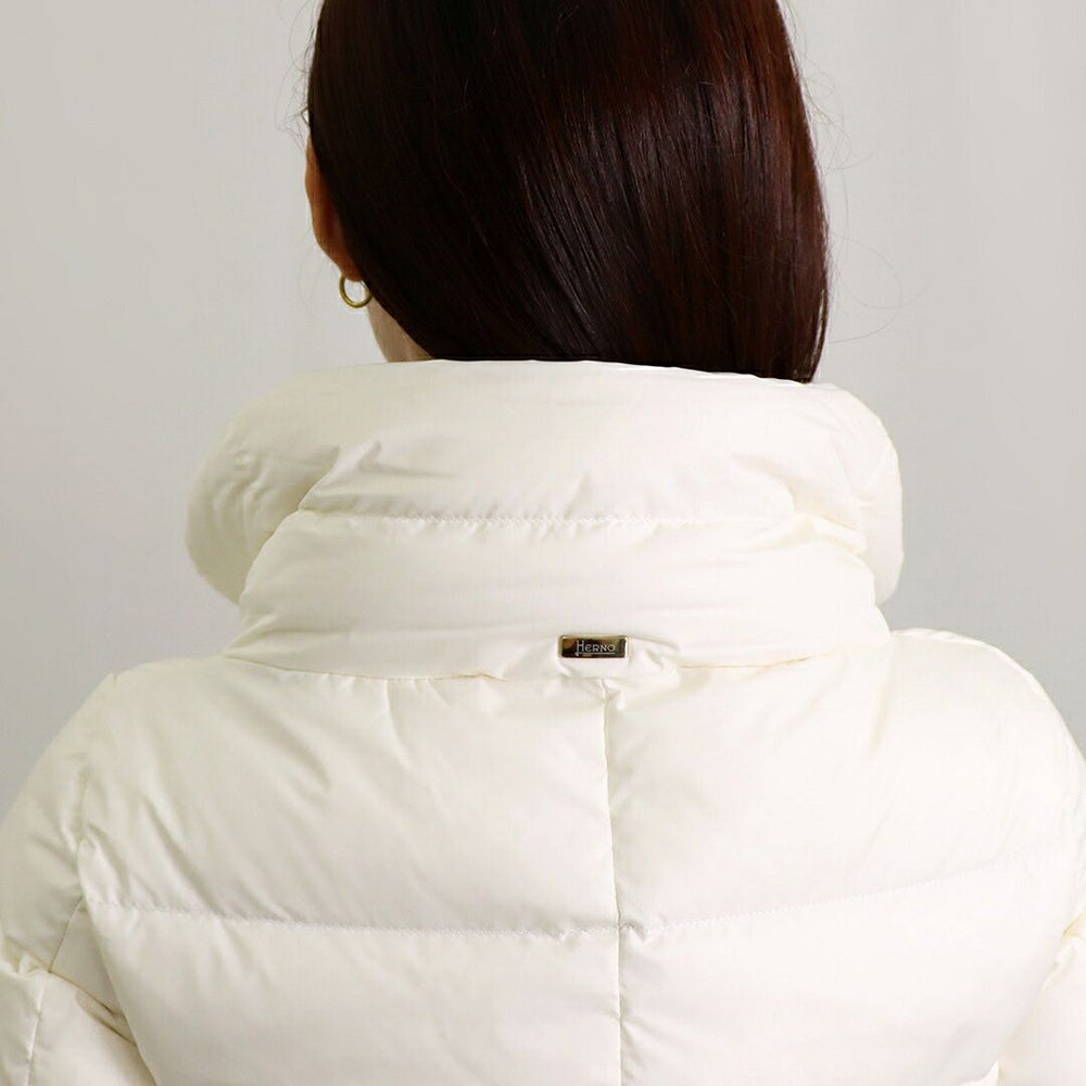 ヘルノ HERNO レディース ダウンコート ダウンジャケット ナイロンシャモニー Aシェイプ PI0660D 12004Z