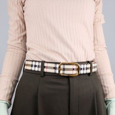バーバリー BURBERRY レディース ベルト チェックベルト 8066059 