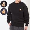 メゾンキツネ MAISON KITSUNE メンズ トレーナー スウェット スピーディー フォックス パッチ MM00313KM0307 P199 BLACK