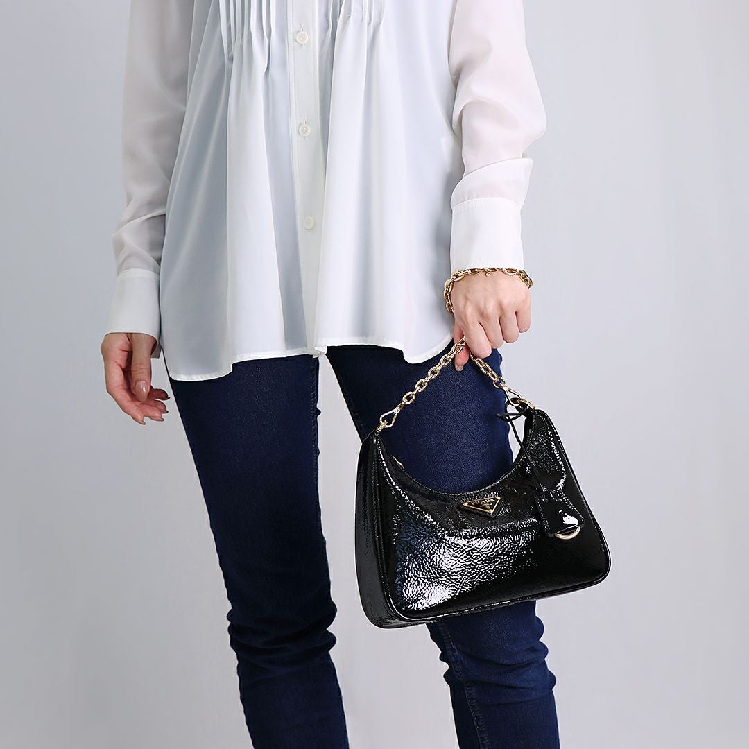 プラダ PRADA ショルダーバッグ SOFT LUX 1BD082 2CYR F0002 NERO