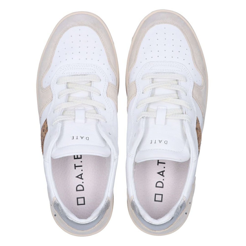 デイト D.A.T.E. レディース靴 シューズ スニーカー W411-C2-VC-WD VINTAGE CALF WHITE-LEOPARD