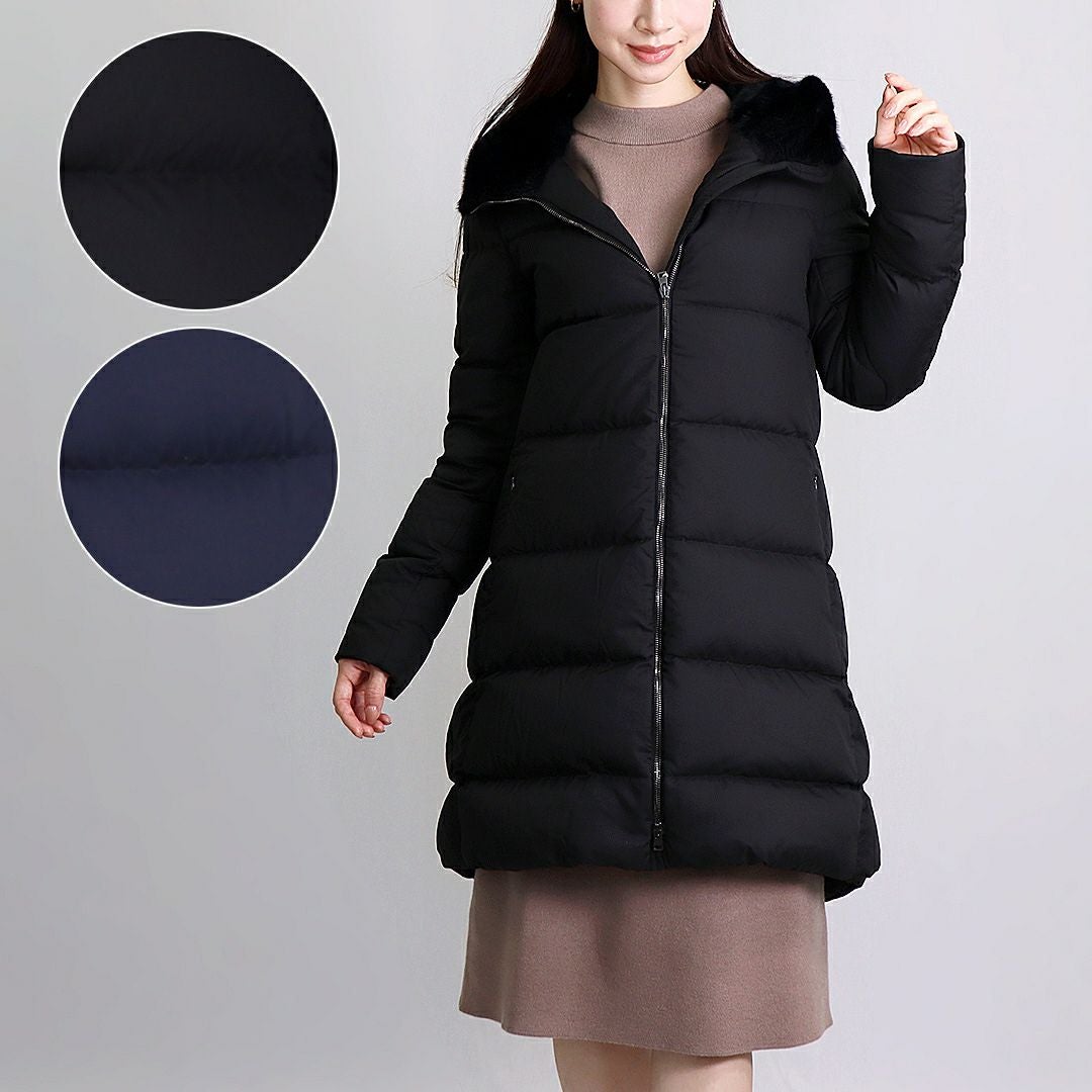 美品 ヘルノ ダウンジャケットコート グースダウン フェザー 40 L ヘルノ HERNO HERNO ダウンジャケット PI001934D 12170Z ダウンコート