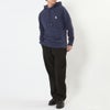 メゾンキツネ MAISON KITSUNE メンズ パーカー フーディー CHILLAX FOX PATCH REGULAR LM00706KM0001 ECLIPSE BLUE