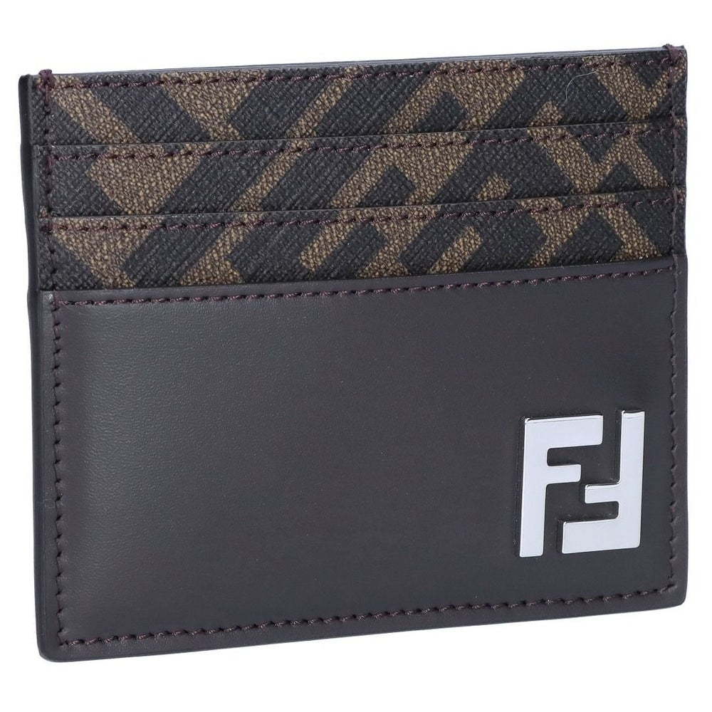 フェンディ FENDI カードケース FFキャンバス FFスクエア 7M0164 AFF2 F1Q1C REALEBANO+TBMR+P ブラウン