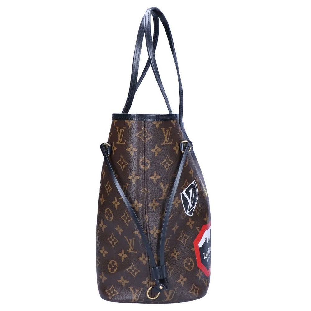 【リユース品】 ルイヴィトン LOUIS VUITTON バッグ トートバッグ ネヴァーフルMM ワールドツアー モノグラム マカサー M42844 ブラウン 【お取り寄せ】