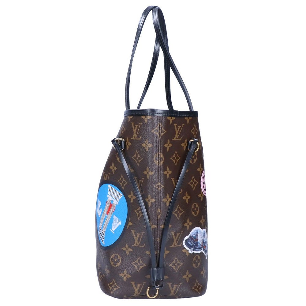 【リユース品】 ルイヴィトン LOUIS VUITTON バッグ トートバッグ ネヴァーフルMM ワールドツアー モノグラム マカサー M42844 ブラウン 【お取り寄せ】