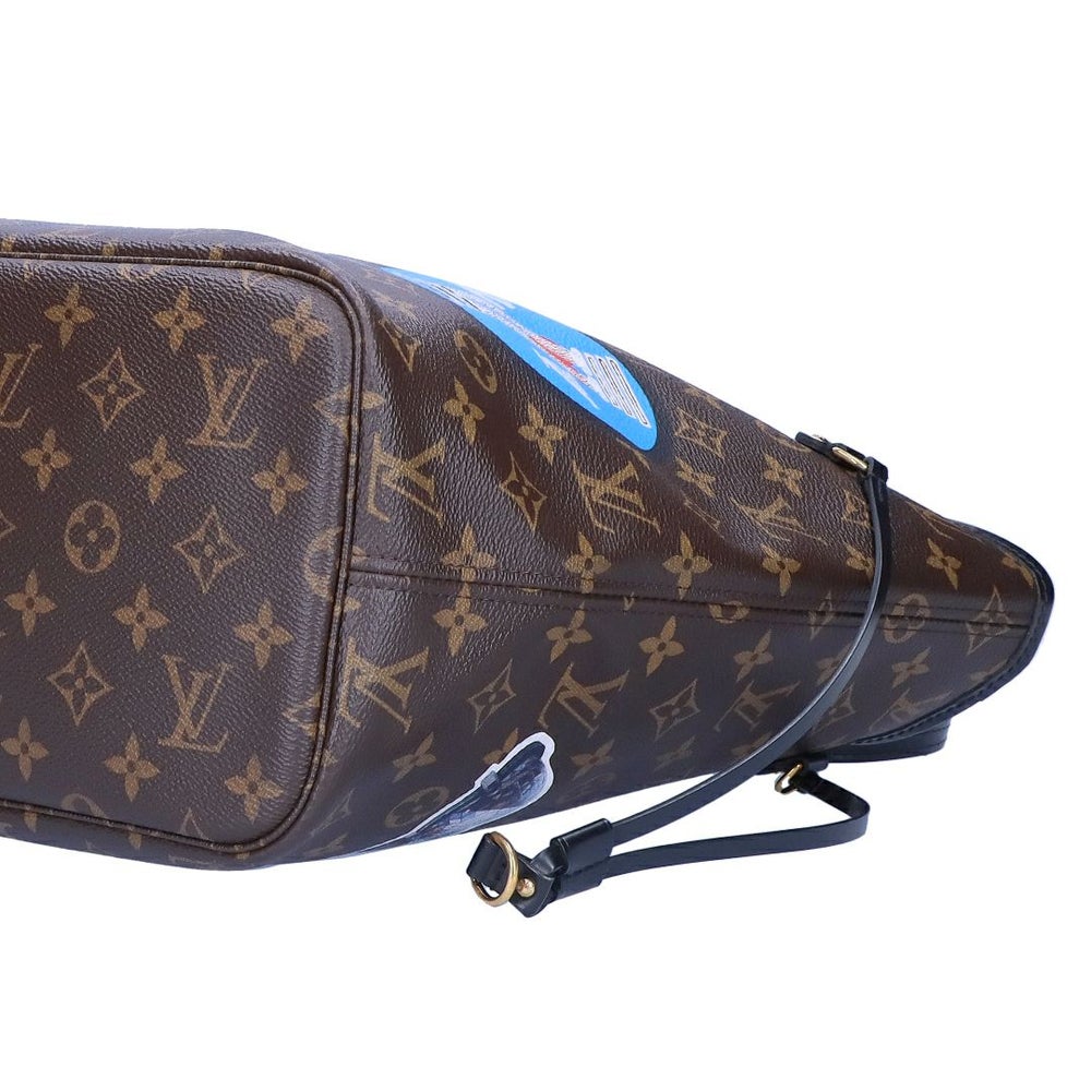 【リユース品】 ルイヴィトン LOUIS VUITTON バッグ トートバッグ ネヴァーフルMM ワールドツアー モノグラム マカサー M42844 ブラウン 【お取り寄せ】