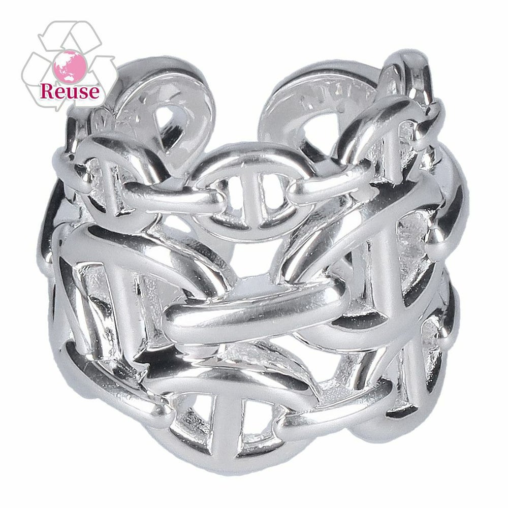 【リユース品】 エルメス HERMES アクセサリー リング シェーヌダンクル アンシェネGM リング シルバー 【お取り寄せ】