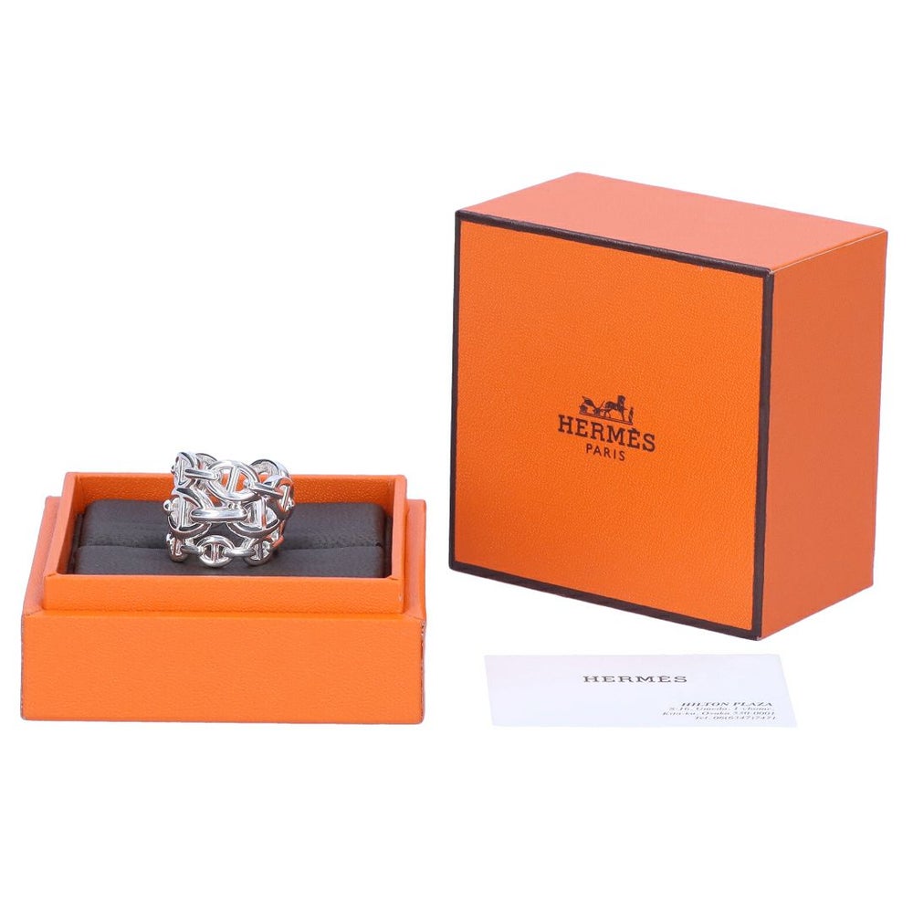 【リユース品】 エルメス HERMES アクセサリー リング シェーヌダンクル アンシェネGM リング シルバー 【お取り寄せ】