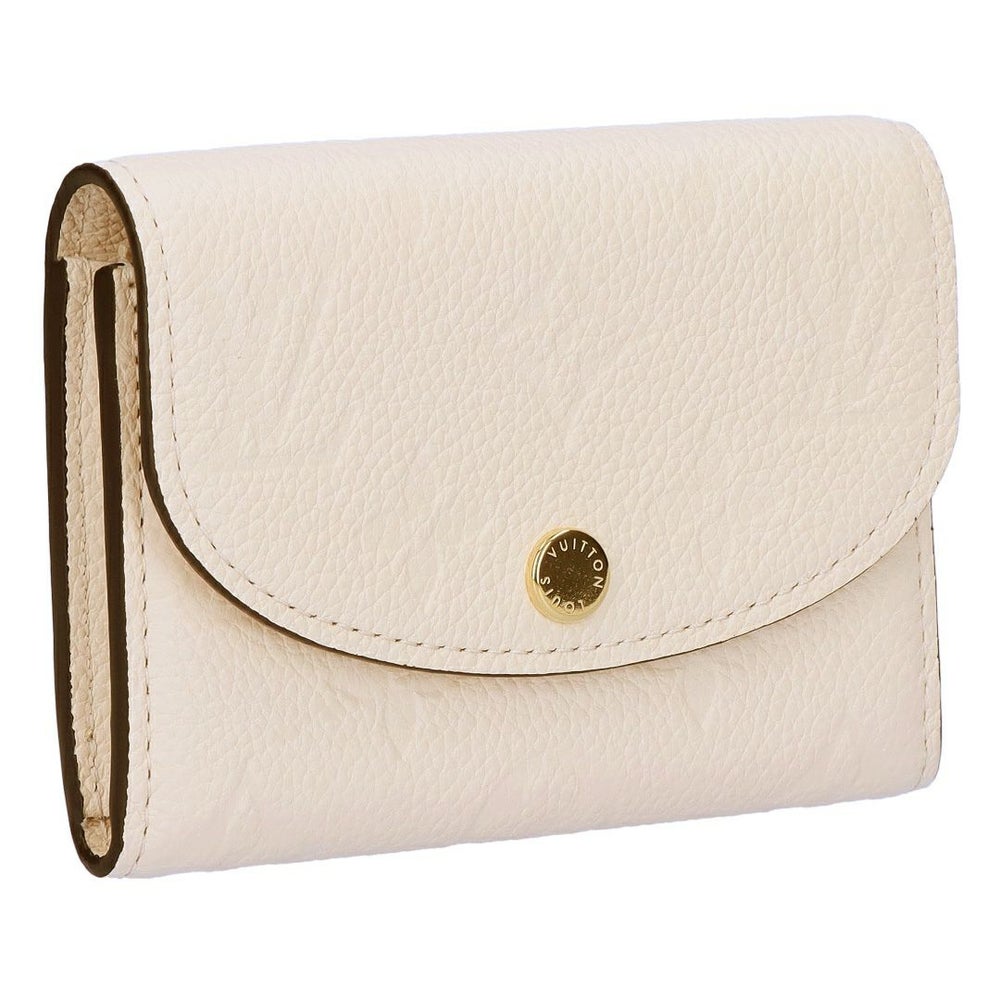 ルイヴィトン LOUIS VUITTON 折財布 ミニ財布 コンパクトウォレット ポルトモネ・ロザリ アンプラント M81445 クレーム