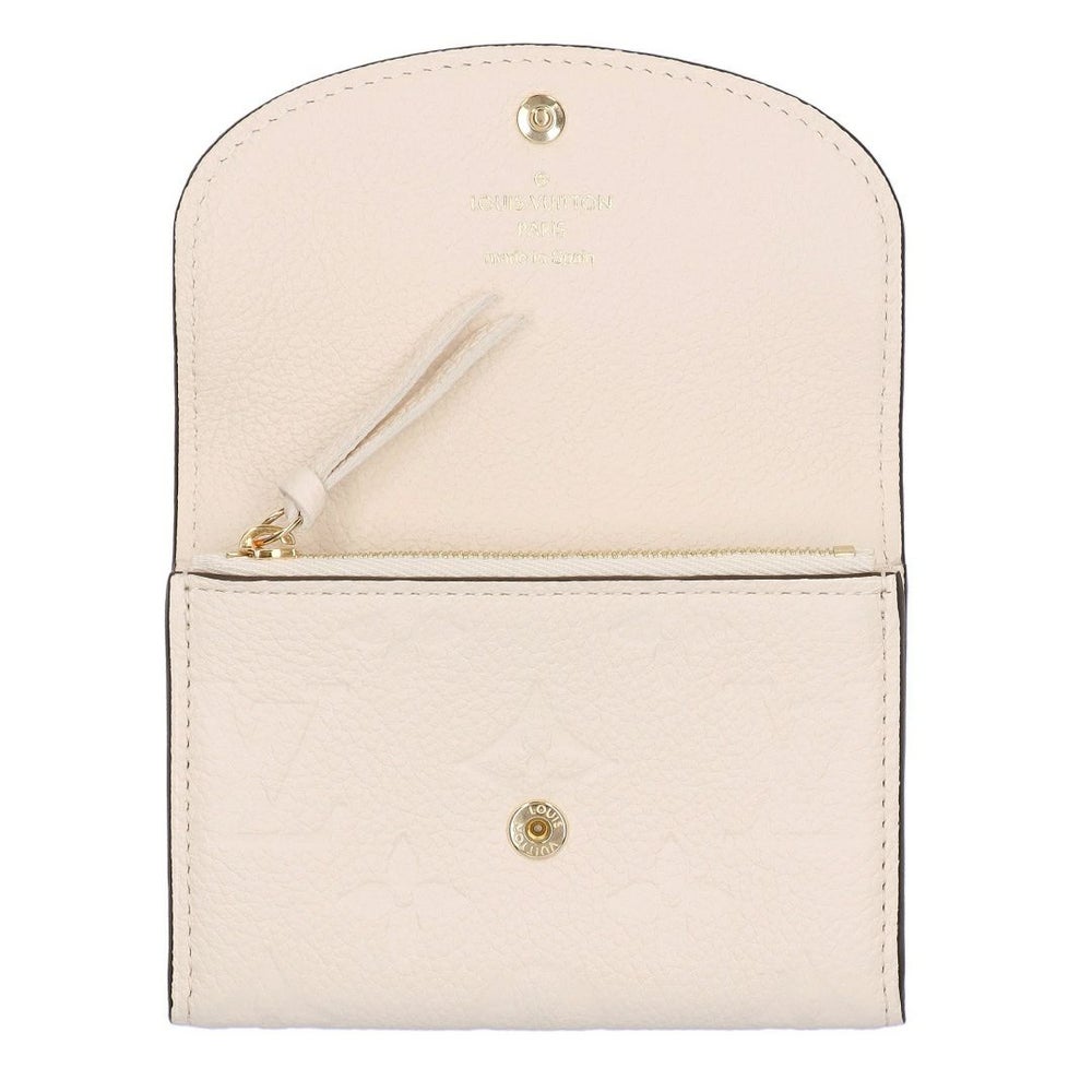 ルイヴィトン LOUIS VUITTON 折財布 ミニ財布 コンパクトウォレット ポルトモネ・ロザリ アンプラント M81445 クレーム