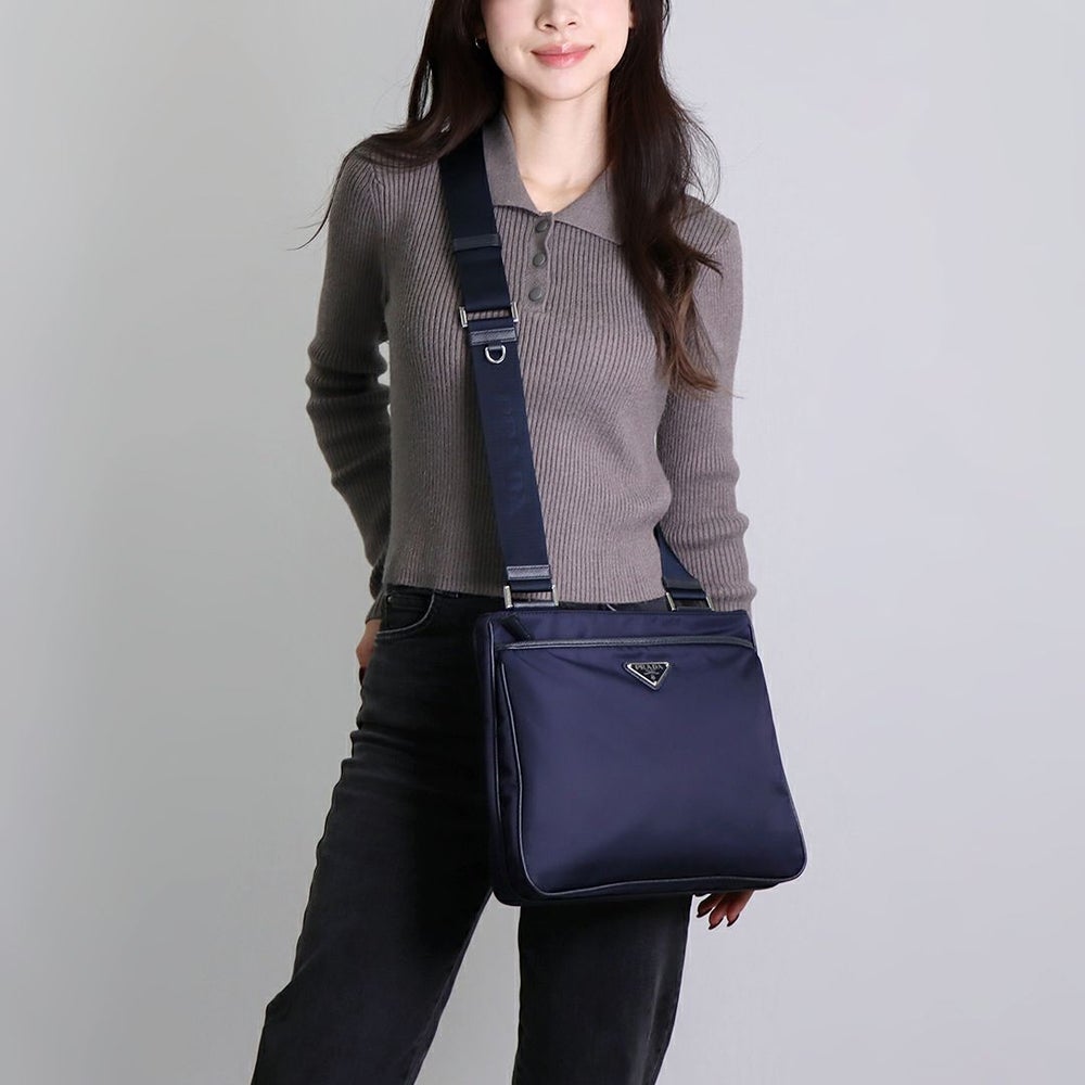 プラダ PRADA ショルダーバッグ BANDOLIERA 2VH118 2DMH F0008 BLEU