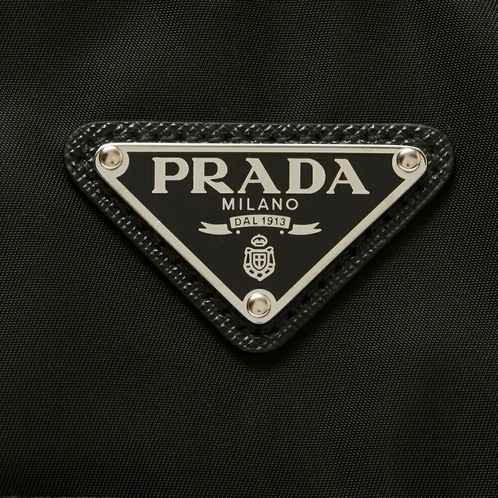 プラダ トートバッグ 【テスートサフィアーノ：TESSUTO＋SAFFIAN】 1BG052 R064 V OOW ブラック(F0002/NERO) PRADA