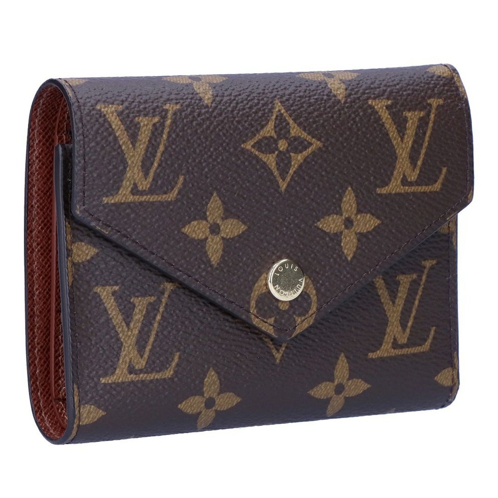 ルイヴィトン LOUIS VUITTON 折財布 三つ折り財布 コンパクトウォレット ポルトフォイユ・ヴィクトリーヌ M62472 ブラウン